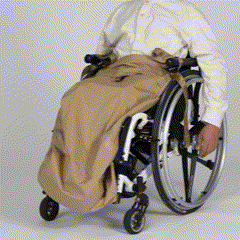 【サンプル貸出】車椅子利用者向けレインウェア（晴雨兼用）